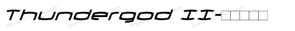 Thundergod II字体转换